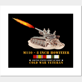 M110 - 8 Inch - Crew Firing w COLD SVC Posters and Art